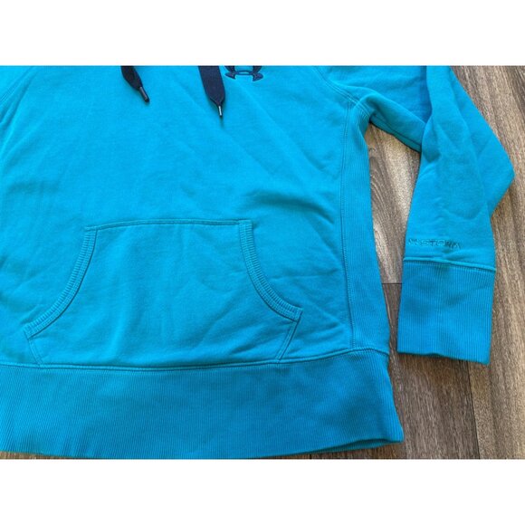 WOMENS UNDER ARMOUR UA STORM HOODIE SWEATER SIZE SMALL BLUE LOOSE - Picture 3 of 7